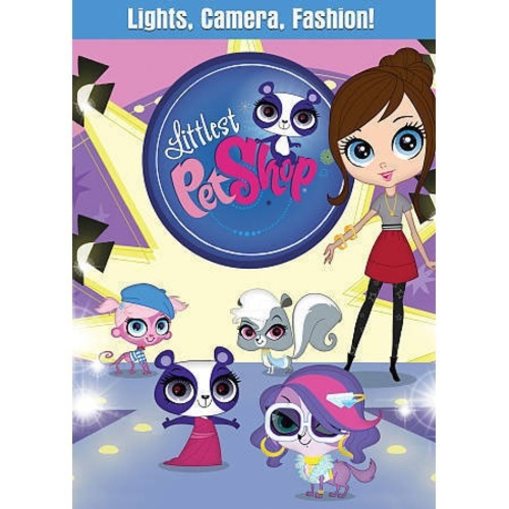NEW Sealed Littlest Pet Shop Lights Camera Fashion Zoe Trent  DVD Toy & Card set